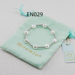 Enewton Platinum Bead & Pearl Bracelet